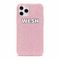 Coque GLITZERA Paillettes WESH PINK iPhone 16E / 17E
